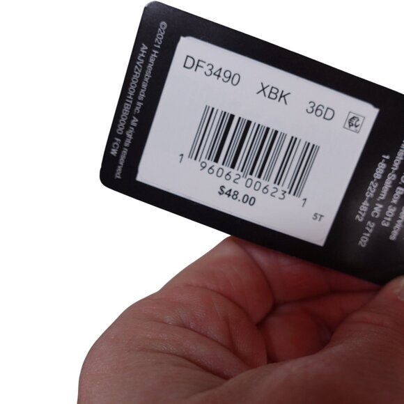 NWT Bali One Smooth U Ultra Light Minimizer Underwire Bra Sz 36D Black DF3490 - Picture 6 of 6